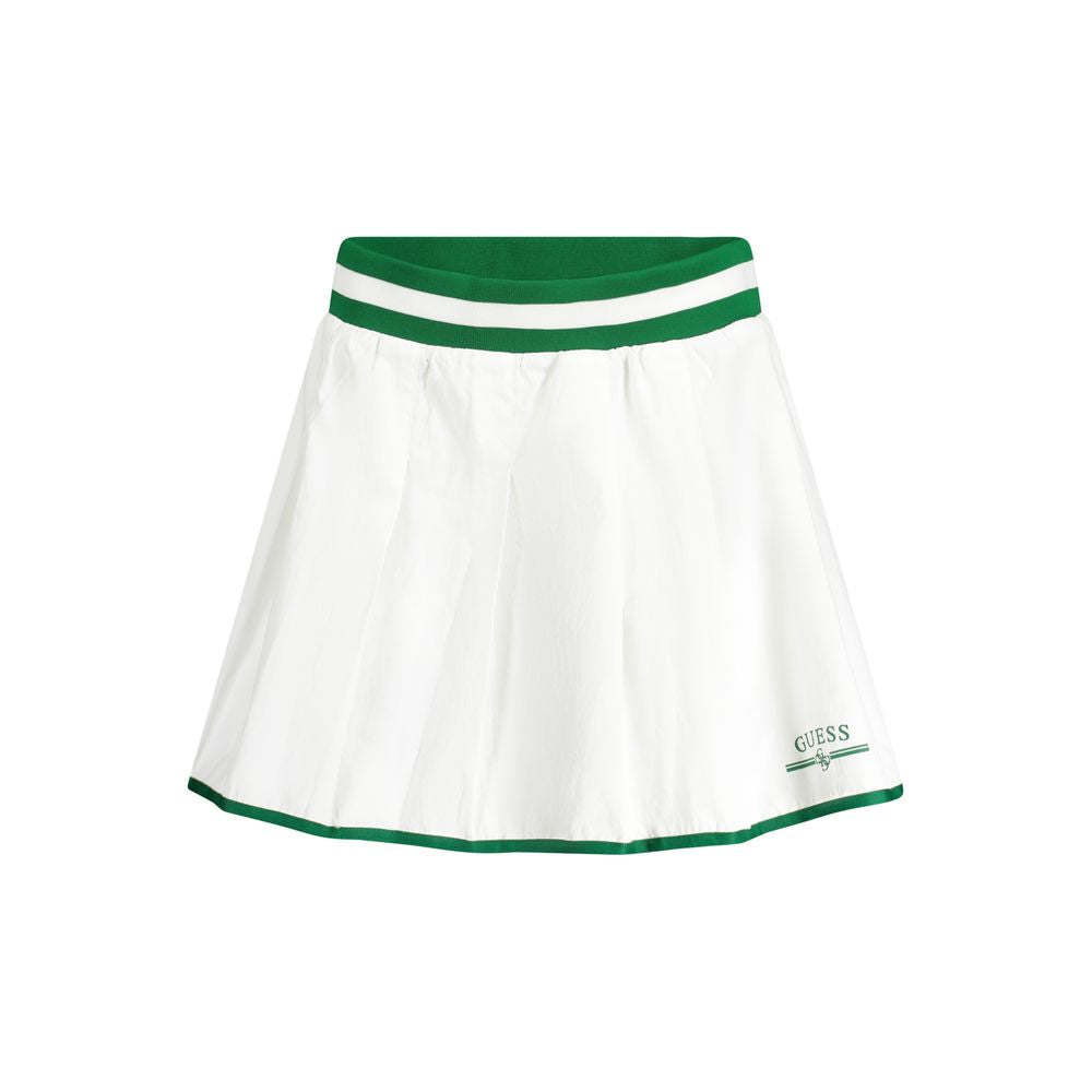 Guess Jeans White Polyester Women Skirt - Luxe Nova