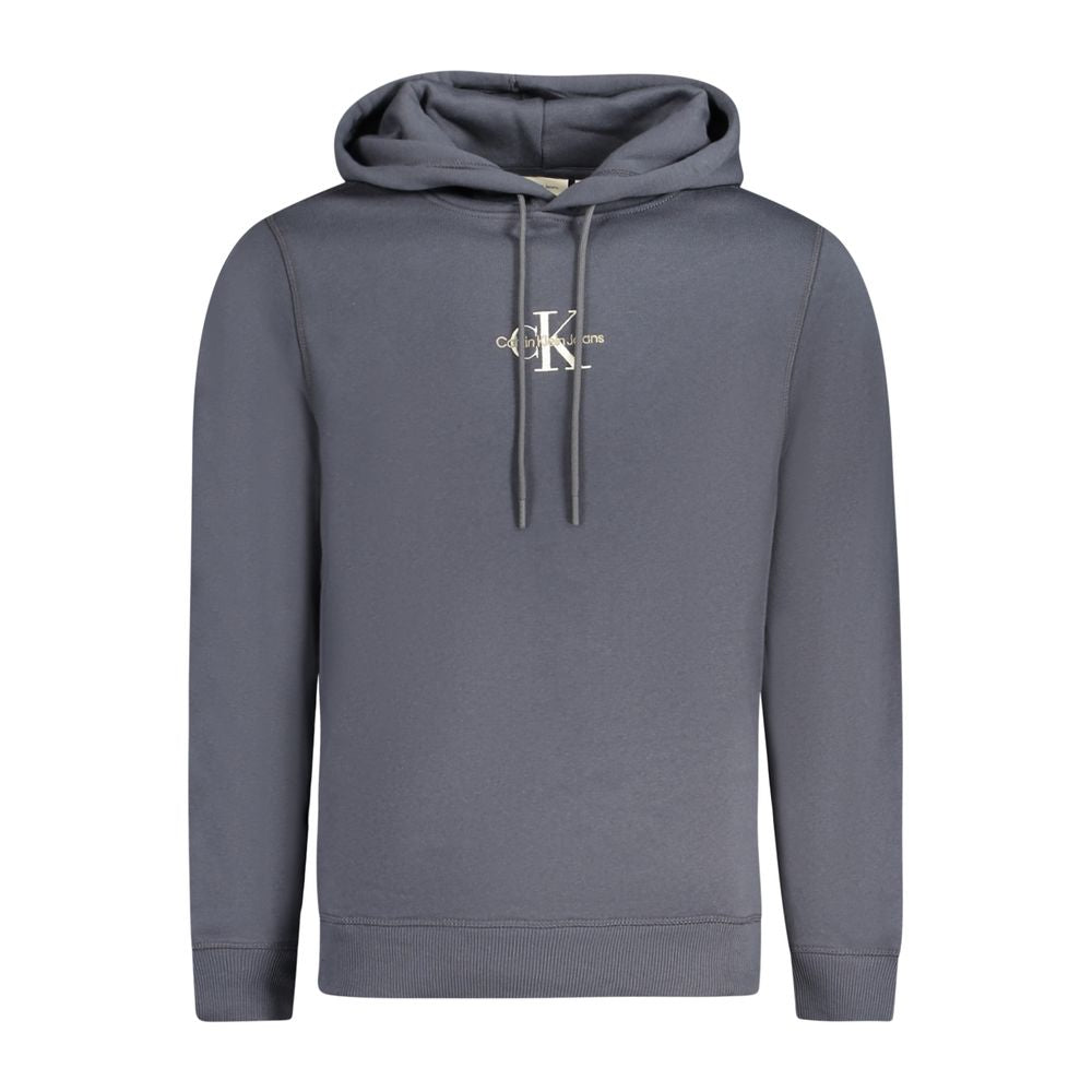 Calvin Klein Blu Cotton Men Sweatshirt - Luxe Nova