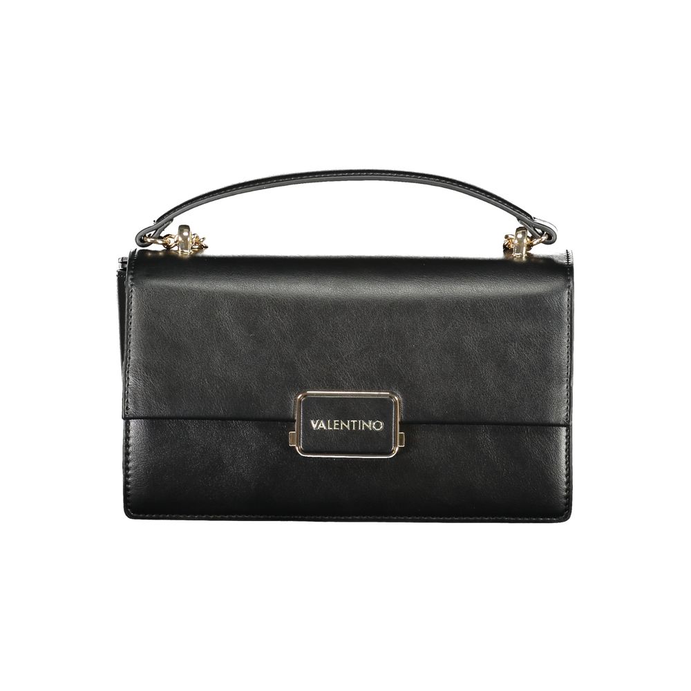 Mario Valentino Black Polyurethane Women Shoulder Bag - Luxe Nova