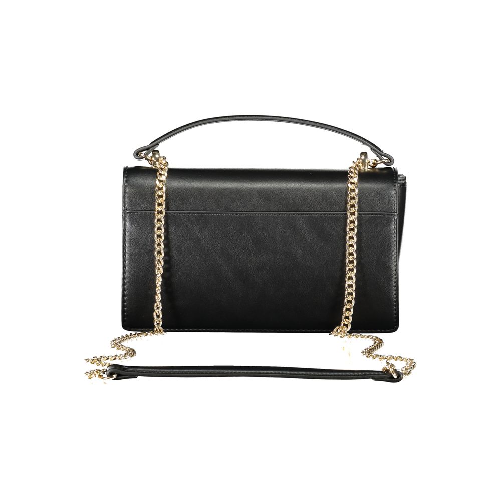 Mario Valentino Black Polyurethane Women Shoulder Bag - Luxe Nova