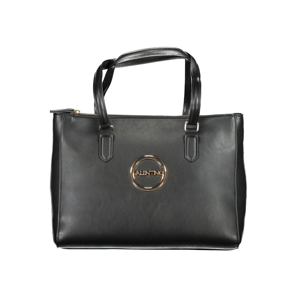 Mario Valentino Black Polyurethane Women Handbag - Luxe Nova
