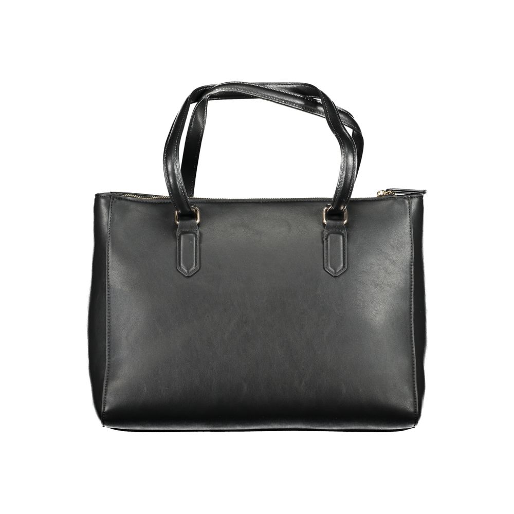 Mario Valentino Black Polyurethane Women Handbag - Luxe Nova
