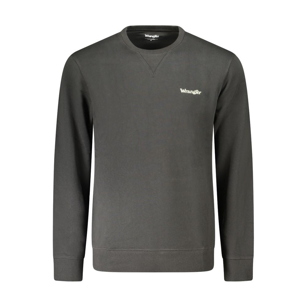 Wrangler Black Cotton Men's Sweatshirt - Luxe Nova