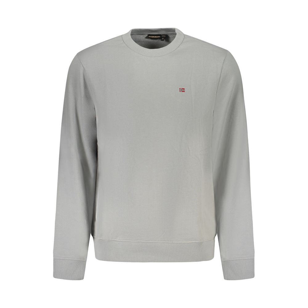Napapijri Gray Cotton Men's Sweatshirt - Luxe Nova