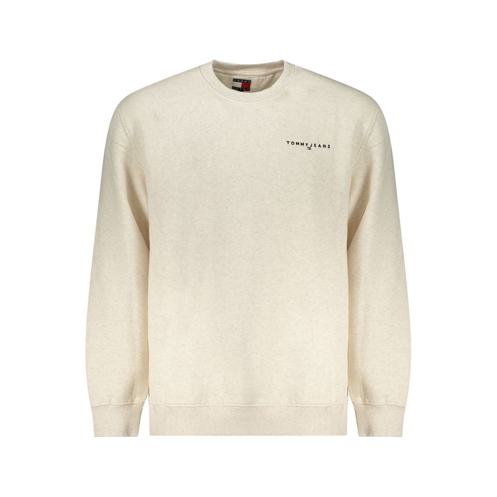 Tommy Hilfiger Beige Cotton Men Sweatshirt - Luxe Nova