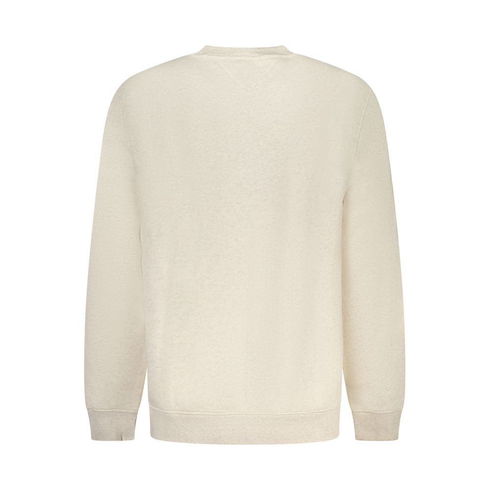 Tommy Hilfiger Beige Cotton Men Sweatshirt - Luxe Nova