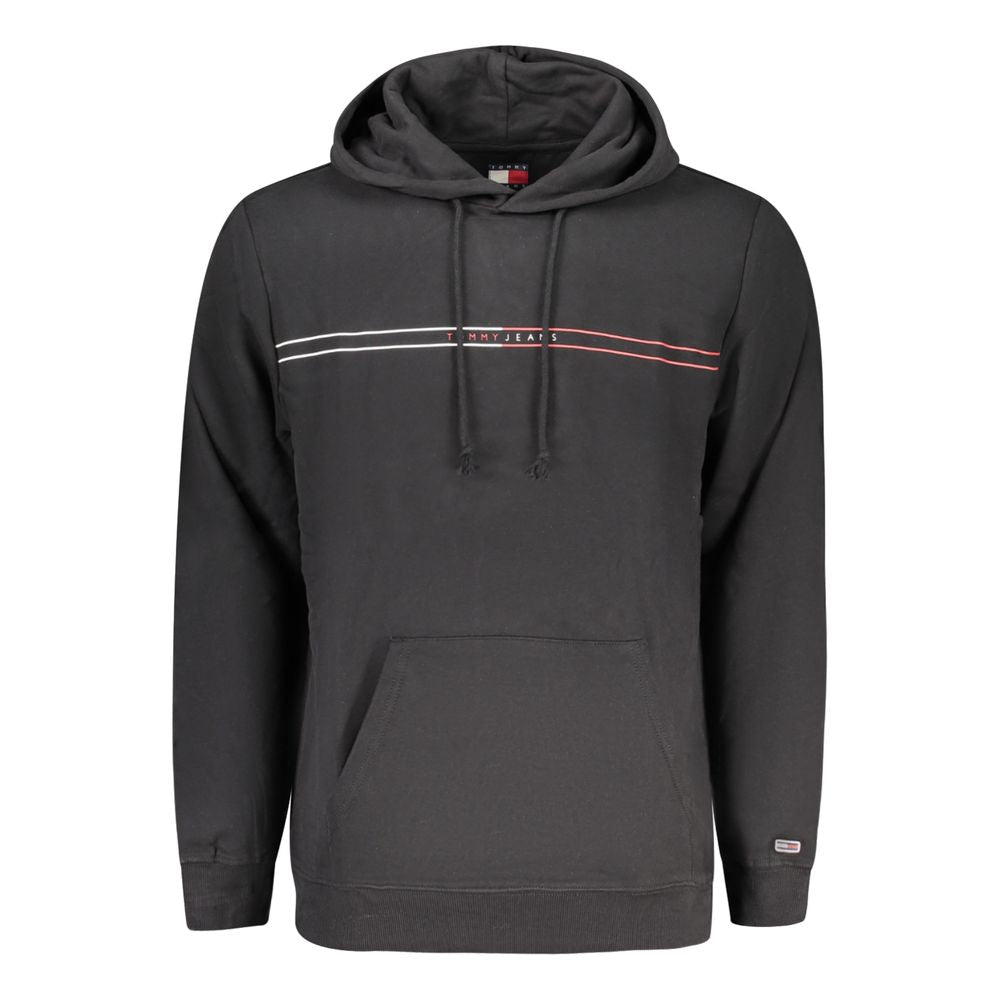 Tommy Hilfiger "Black Cotton Men's Hoodie" - Luxe Nova