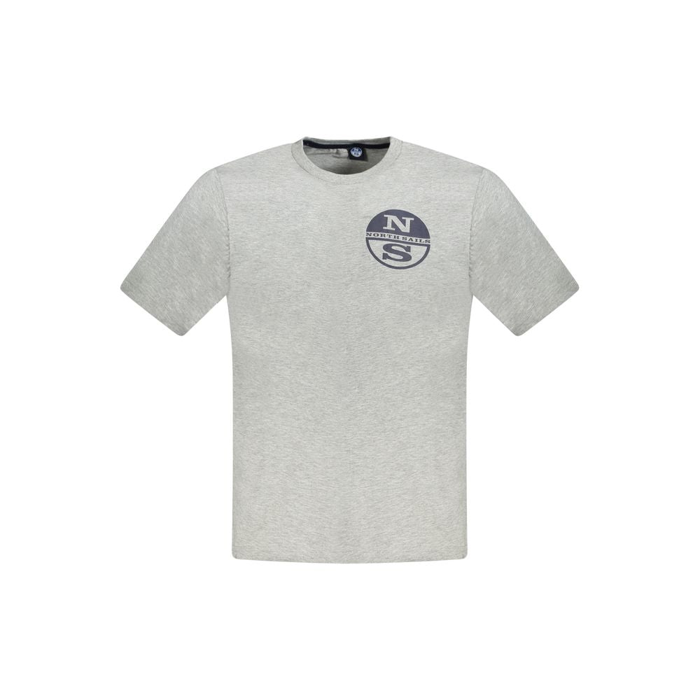 North Sails Gray Cotton Men's T-Shirt - Luxe Nova