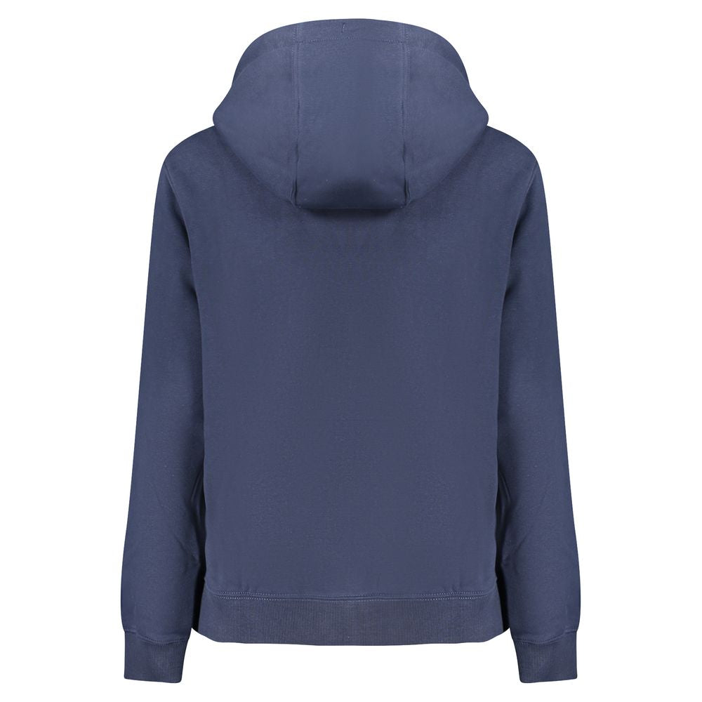 Tommy Hilfiger Blue Cotton Women's Hooded Sweatshirt - Luxe Nova
