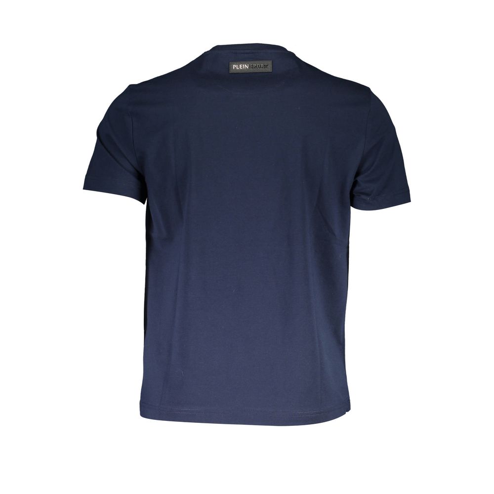 Plein Sport Blue Cotton Men T-Shirt - Luxe Nova