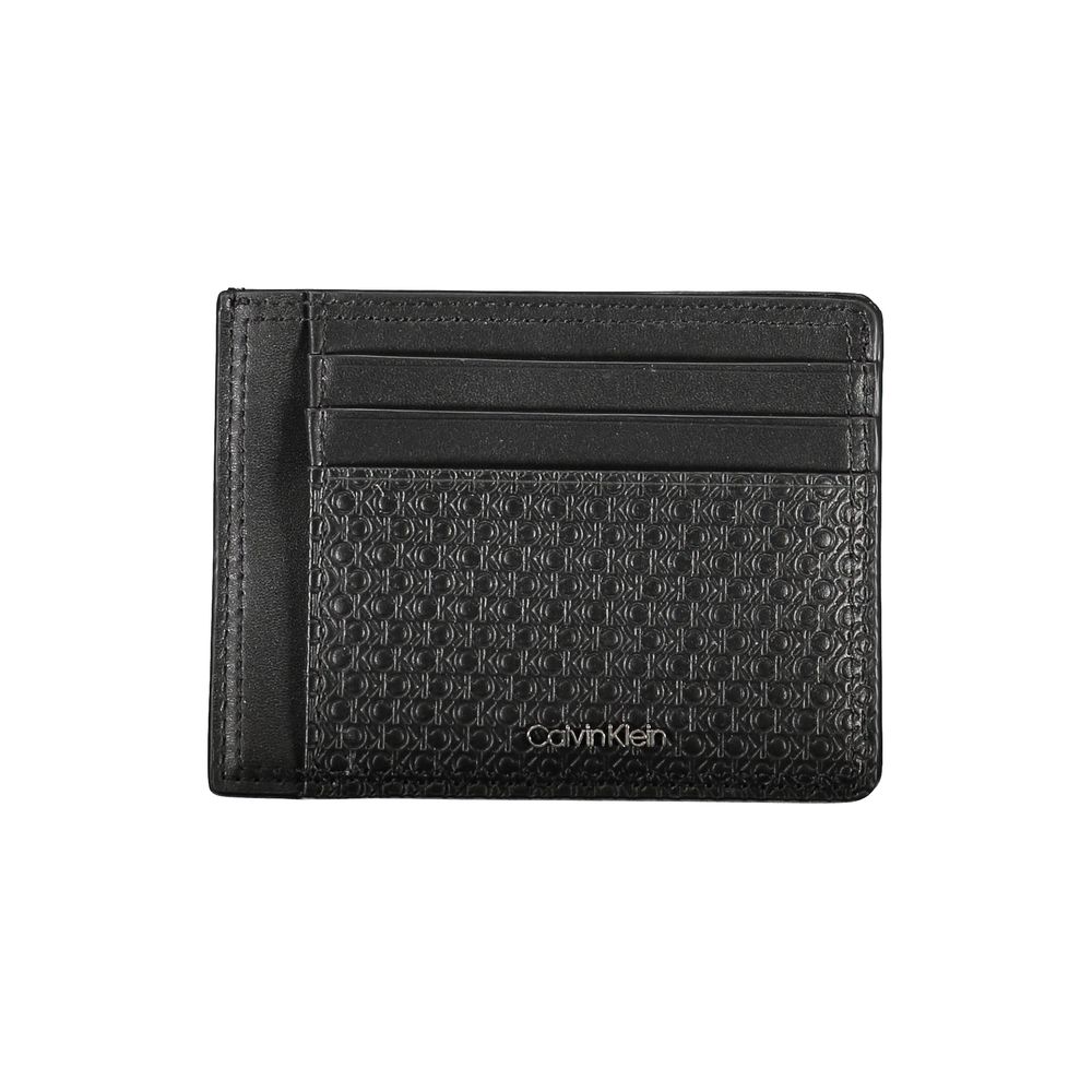 Calvin Klein Sleek Black Leather Coin Purse with Card Holder - Luxe Nova