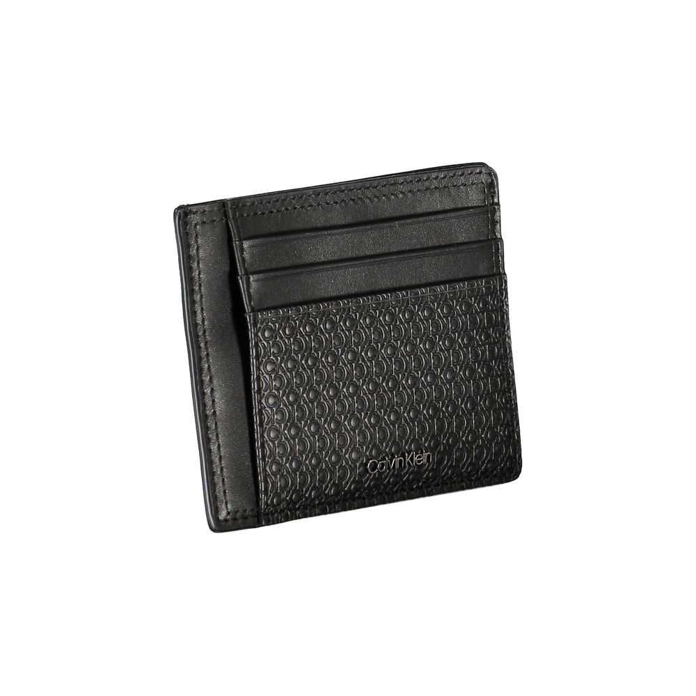 Calvin Klein Sleek Black Leather Coin Purse with Card Holder - Luxe Nova