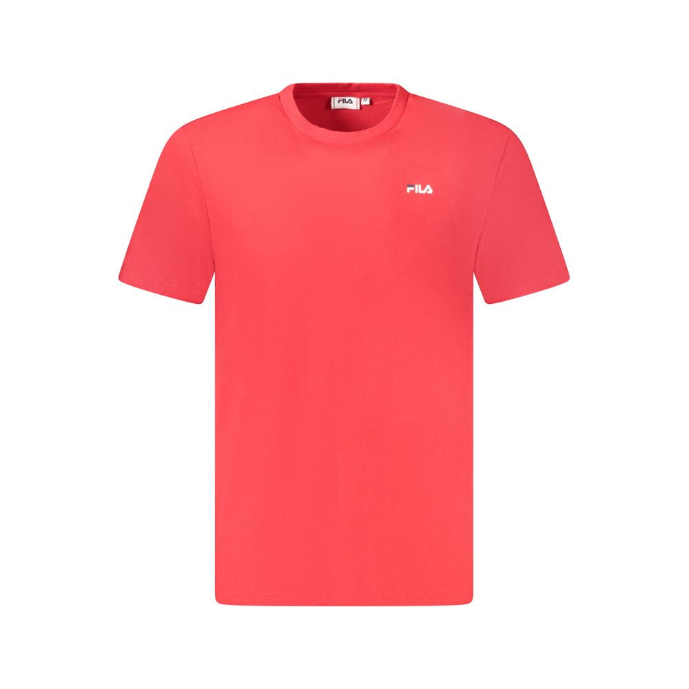 Fila Red Cotton Men T-Shirt - Luxe Nova