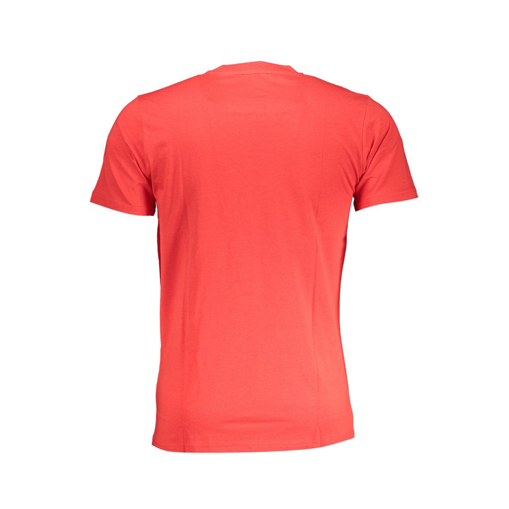 Cavalli Class Rosso Cotton Men T-Shirt - Luxe Nova