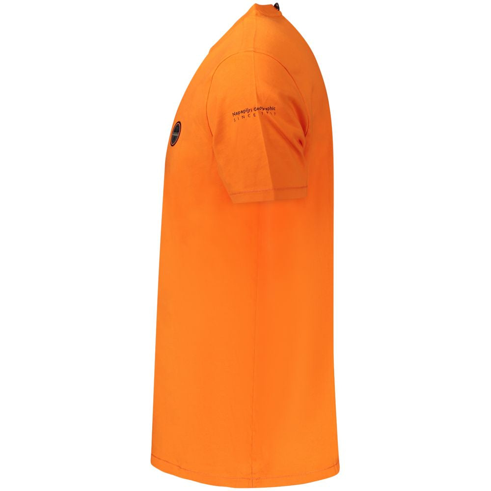 Napapijri Arancione Organic Cotton Men T-Shirt