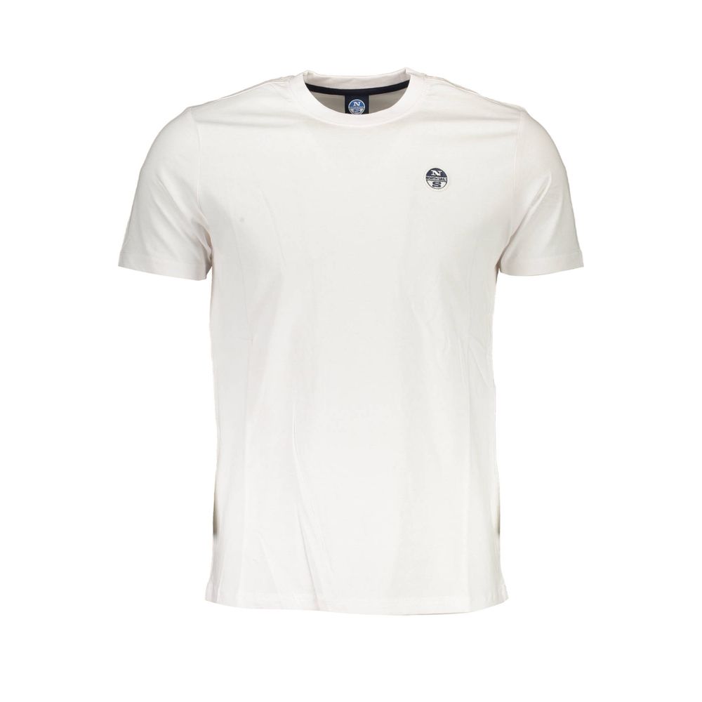 North Sails Bianco Cotton Men T-Shirt - Luxe Nova