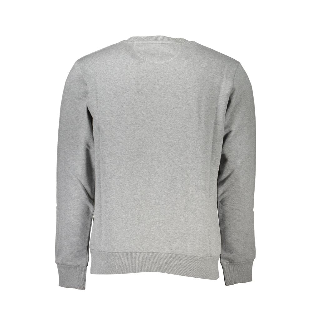 La Martina Grigio Cotton Men Sweatshirt - Luxe Nova