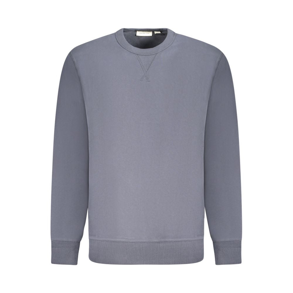 Calvin Klein Blue Cotton Men Sweater - Luxe Nova