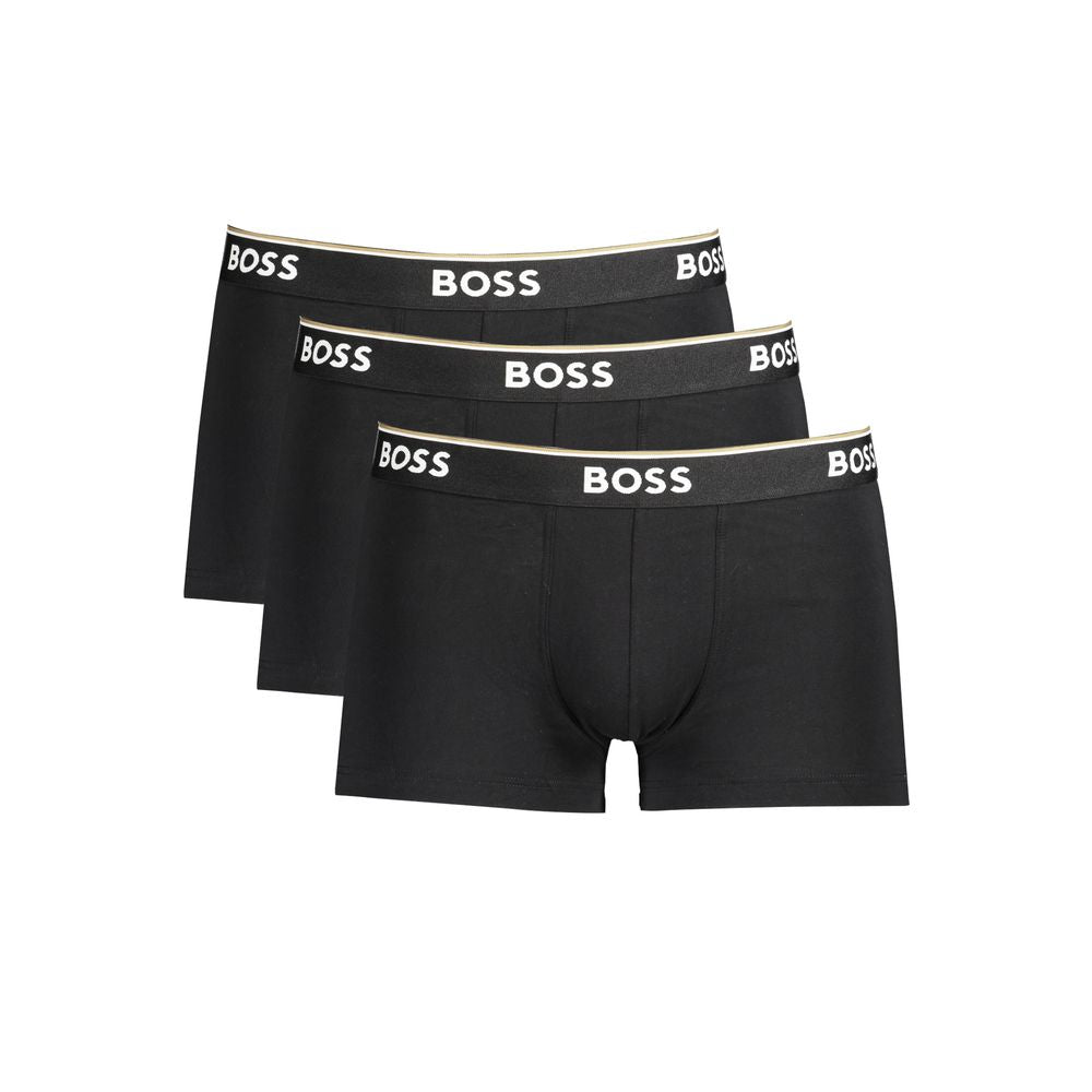 Hugo Boss Black Cotton Men's Boxer Briefs - Luxe Nova