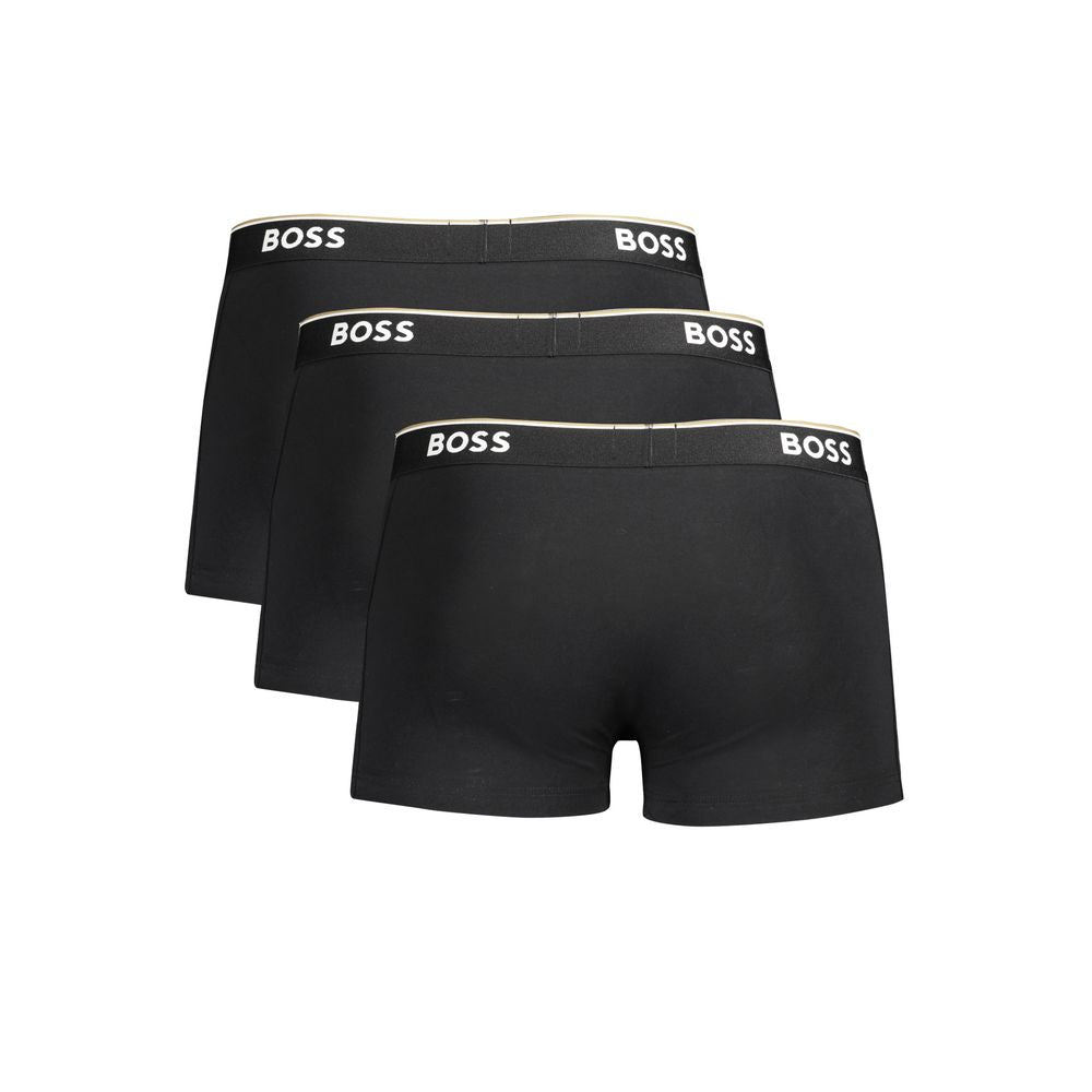 Hugo Boss Black Cotton Men's Boxer Briefs - Luxe Nova