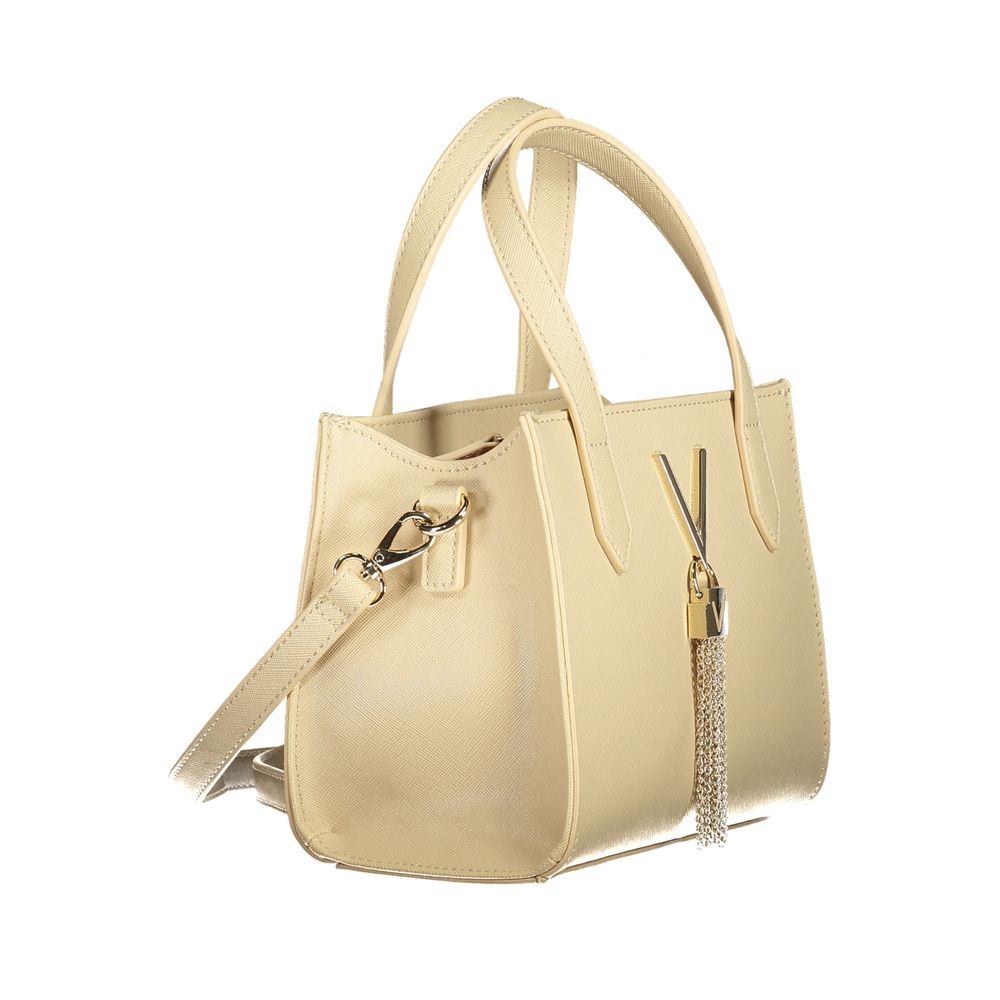 Mario Valentino Beige Polyurethane Women Handbag - Luxe Nova