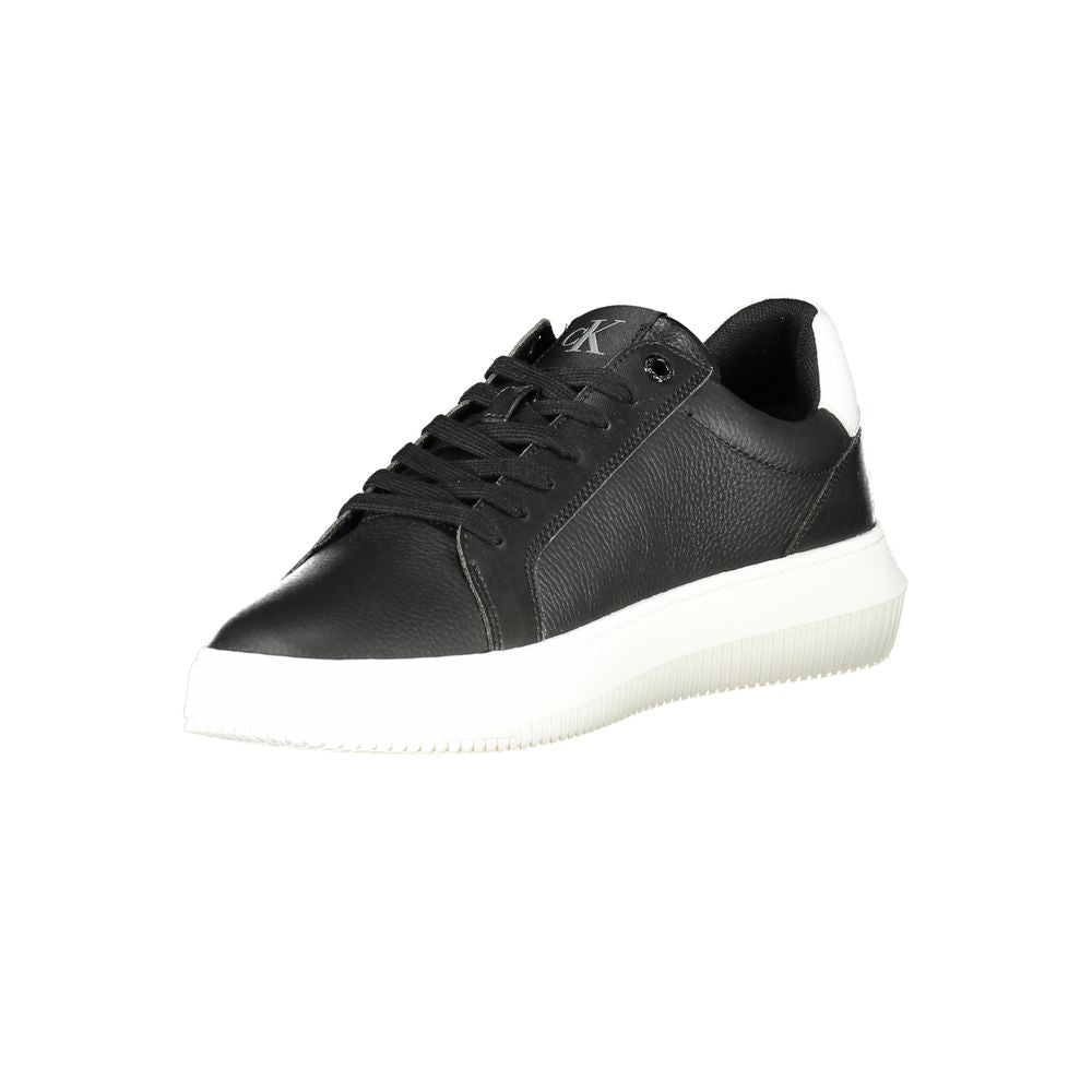 Calvin Klein Black Leather Men Sneaker - Luxe Nova