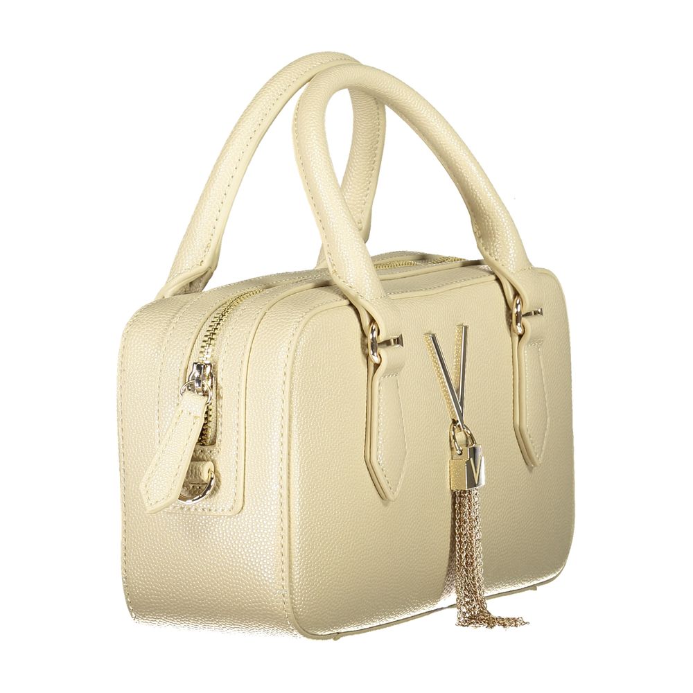 Mario Valentino Beige Polyurethane Women Handbag - Luxe Nova