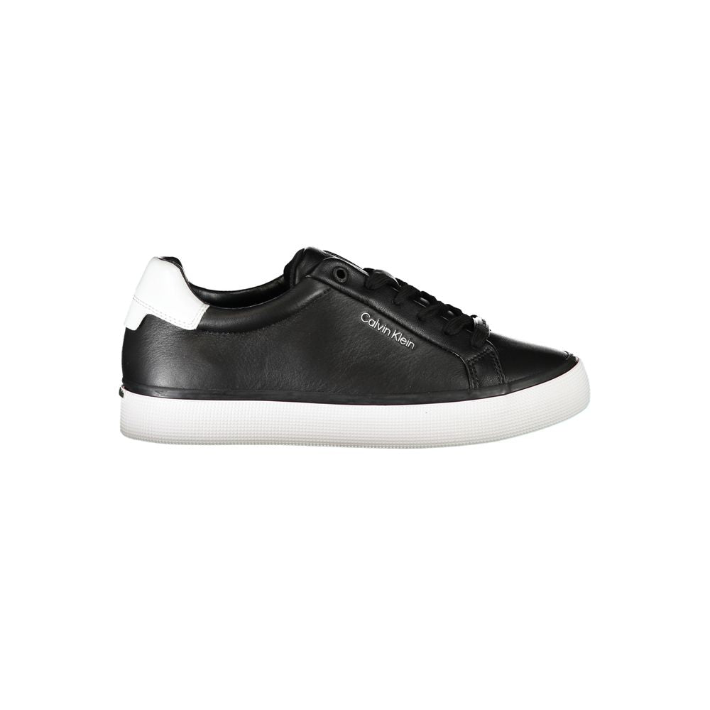 Calvin Klein Black Leather Women Sneaker - Luxe Nova
