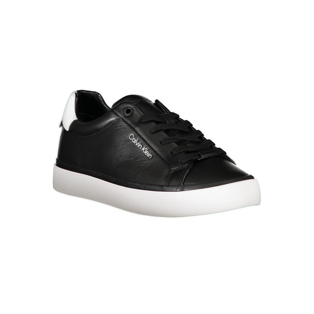 Calvin Klein Black Leather Women Sneaker - Luxe Nova
