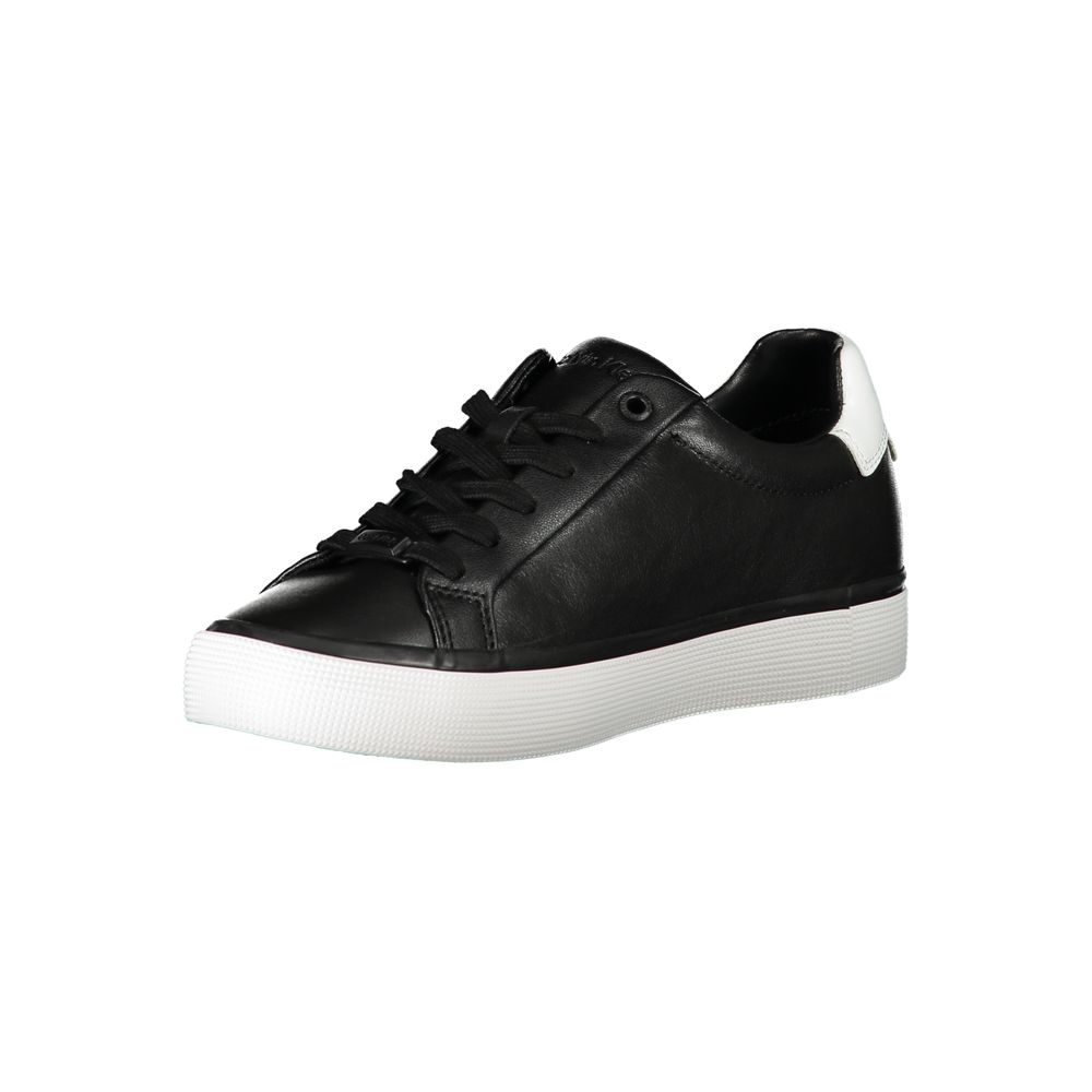 Calvin Klein Black Leather Women Sneaker - Luxe Nova