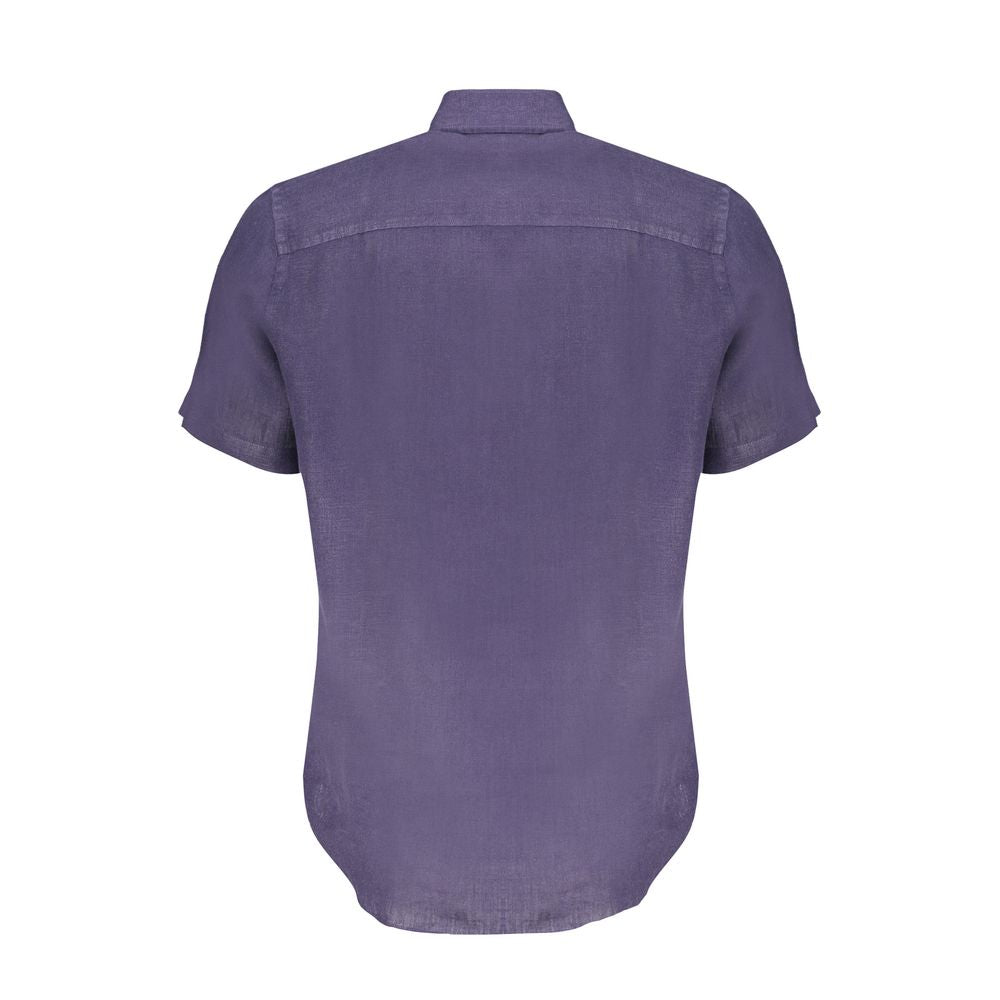 North Sails Blu Linen Men's Shirt - Luxe Nova