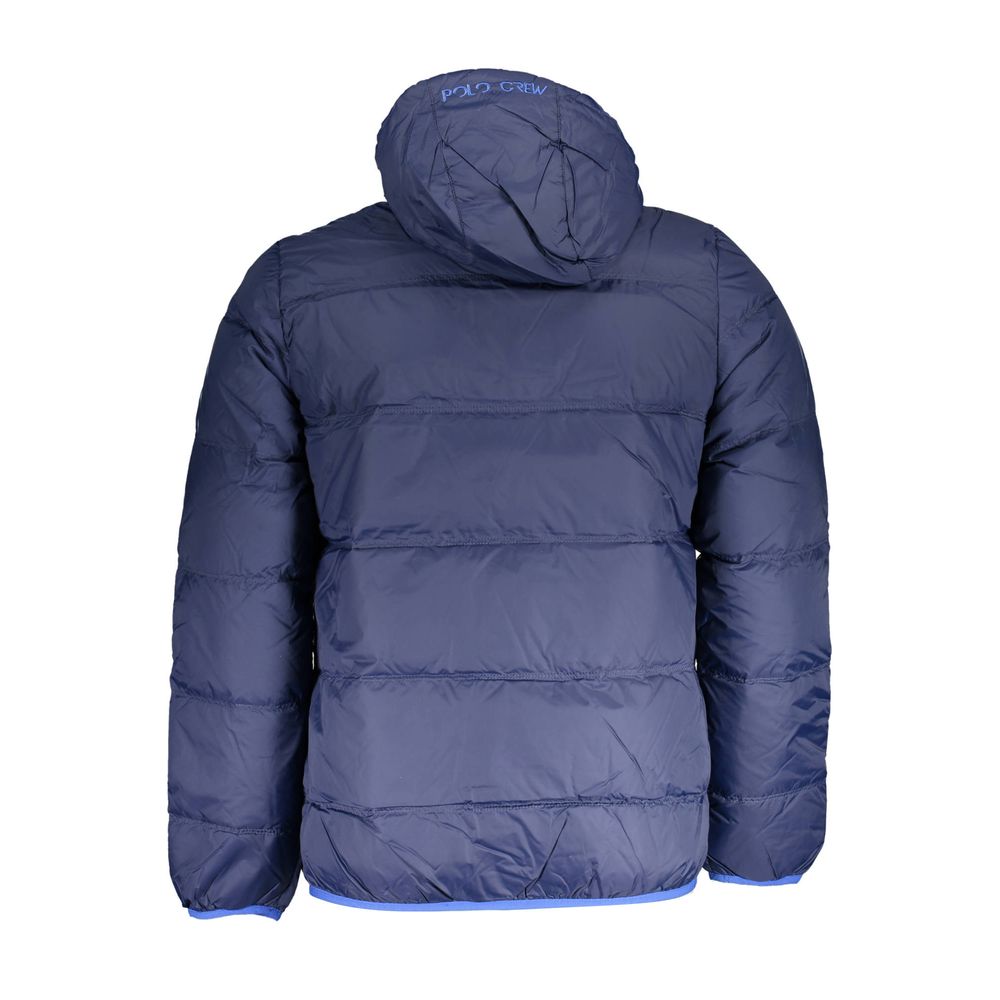 La Martina Blu Polyamide Men's Jacket - Luxe Nova