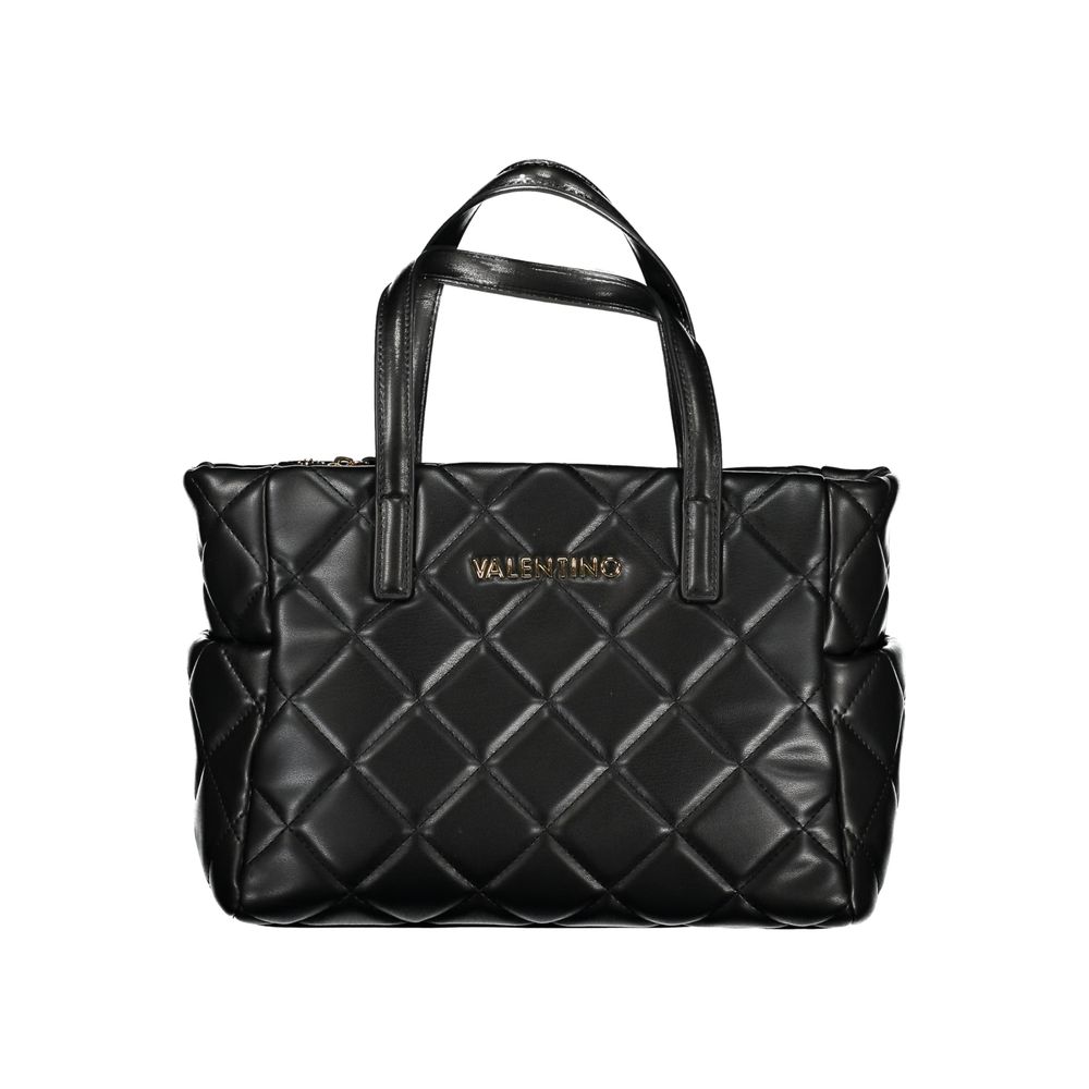Mario Valentino Black Polyurethane Women's Handbag - Luxe Nova
