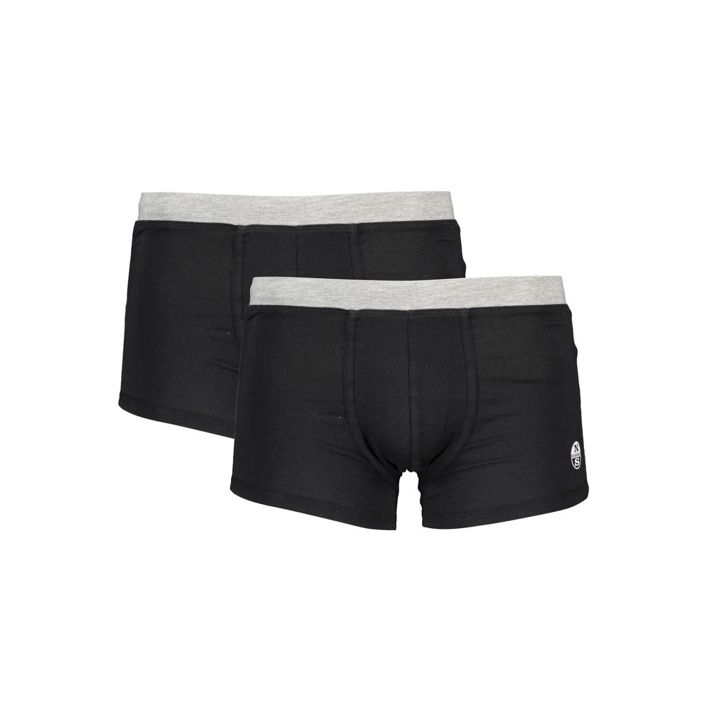 North Sails Black Cotton Men's Boxer Short - Luxe Nova