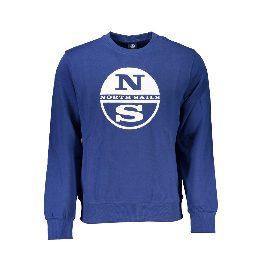 North Sails Blue Cotton Men's Sweatshirt - Luxe Nova