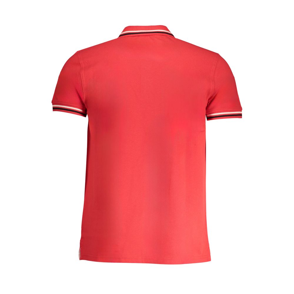 Cavalli Class Red Cotton Men Polo Shirt - Luxe Nova
