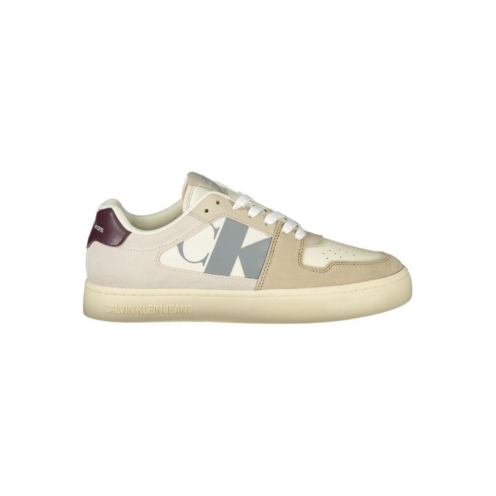 Calvin Klein Beige Polyurethane Men Sneaker - Luxe Nova