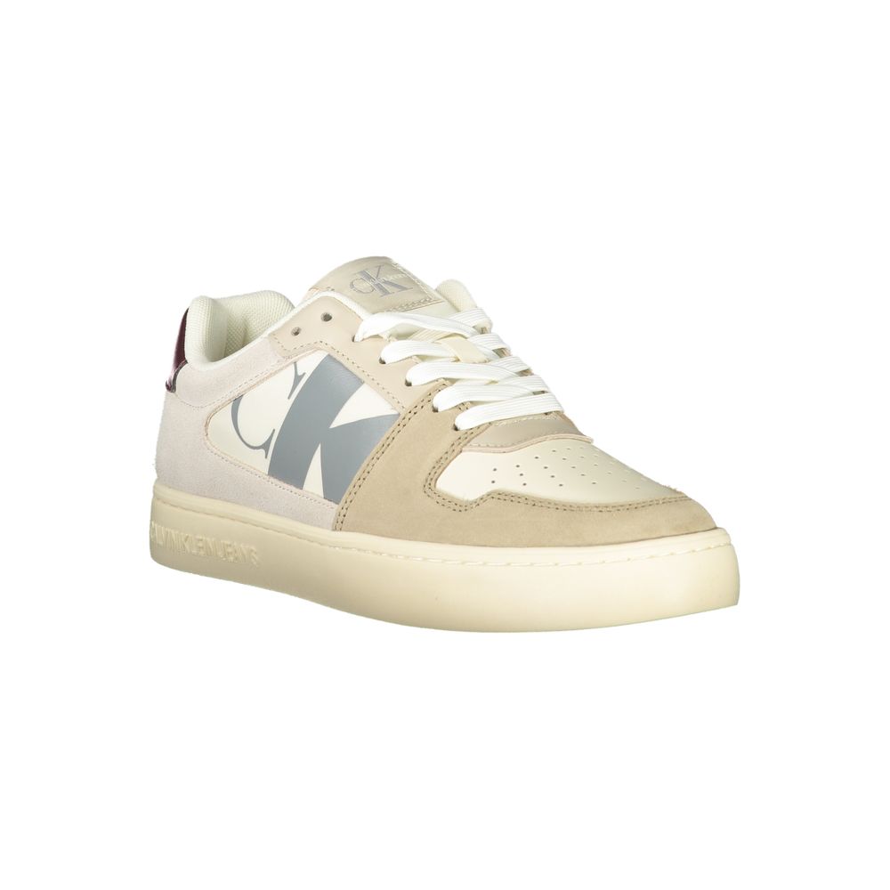 Calvin Klein Beige Polyurethane Men Sneaker - Luxe Nova