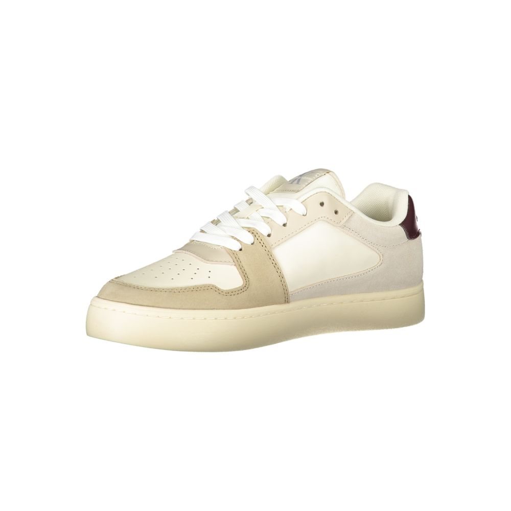 Calvin Klein Beige Polyurethane Men Sneaker - Luxe Nova