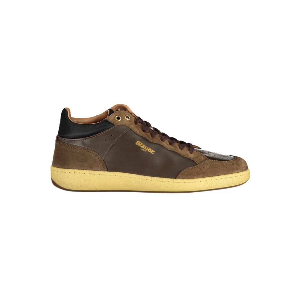 Blauer Marrone Leather Men Sneaker - Luxe Nova