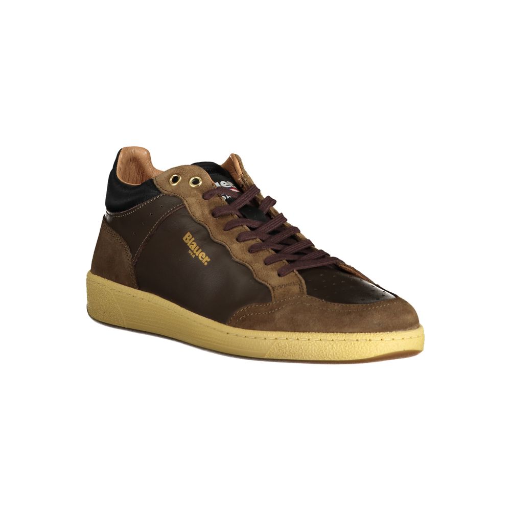 Blauer Marrone Leather Men Sneaker - Luxe Nova