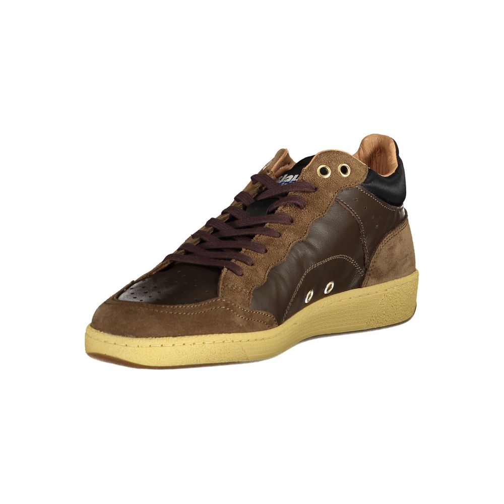 Blauer Marrone Leather Men Sneaker - Luxe Nova