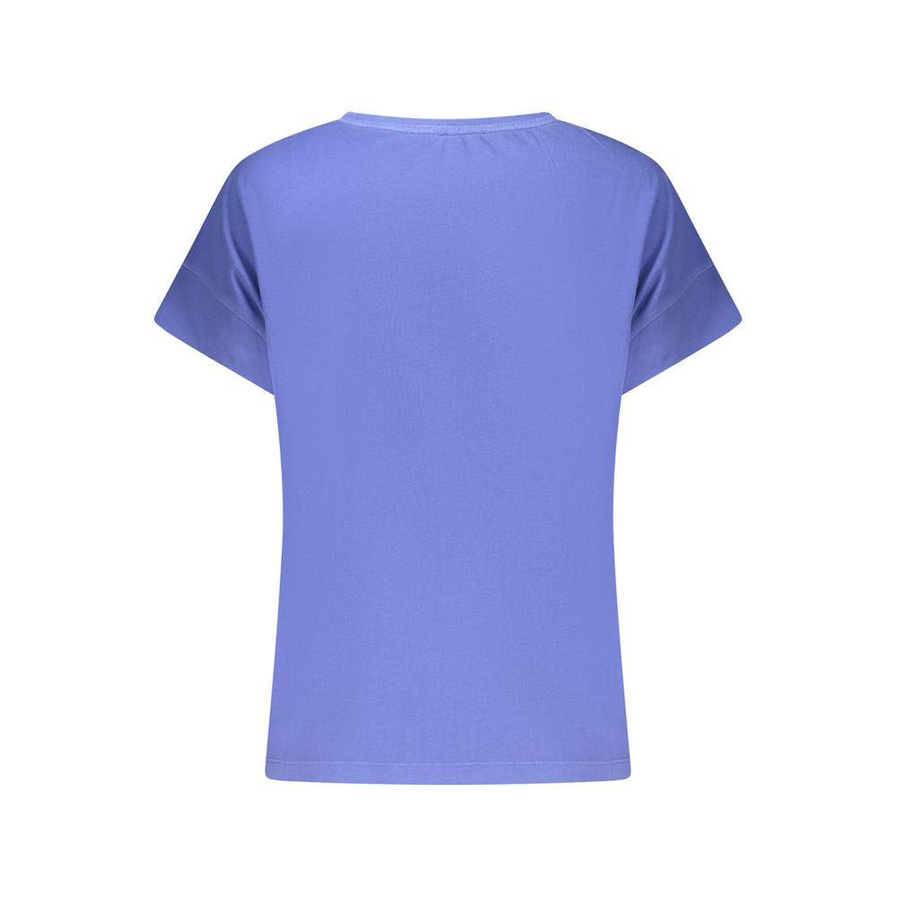 North Sails Blue Cotton Women T-Shirt - Luxe Nova
