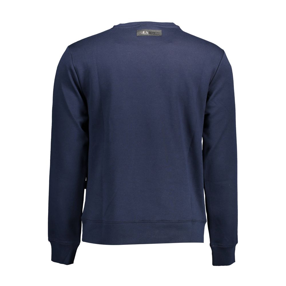 Plein Sport Blue Cotton Men's Sweatshirt - Luxe Nova
