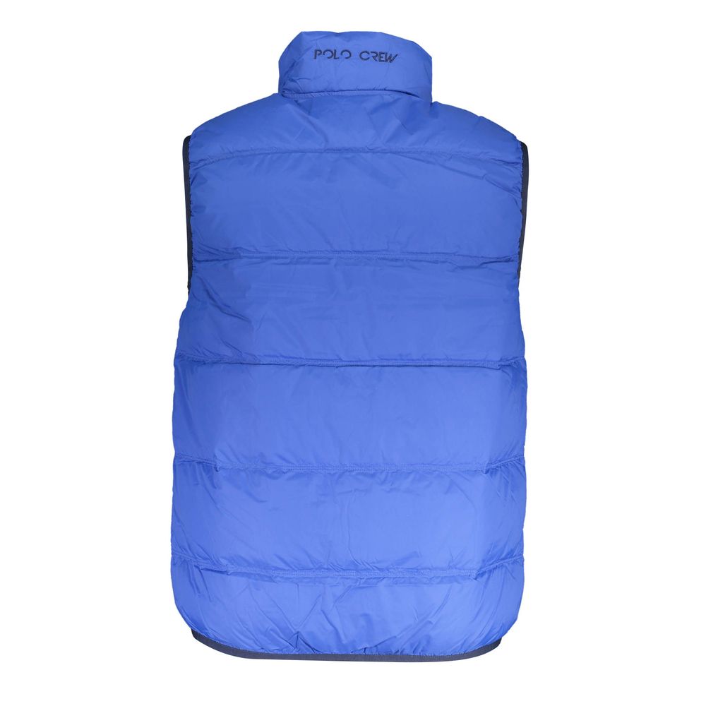La Martina Blue Polyamide Men's Vest - Luxe Nova