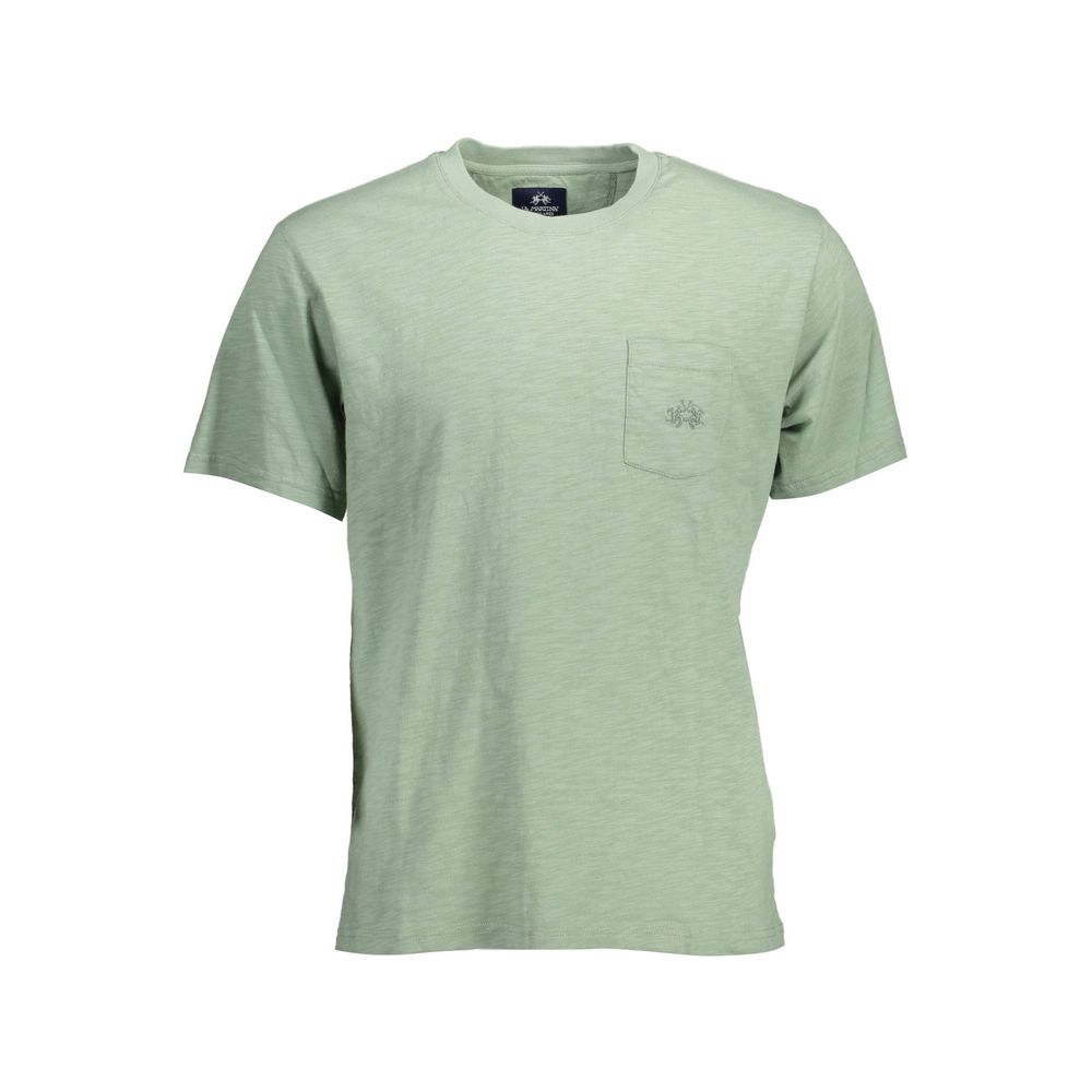 La Martina Verde Cotton Men T-Shirt - Luxe Nova