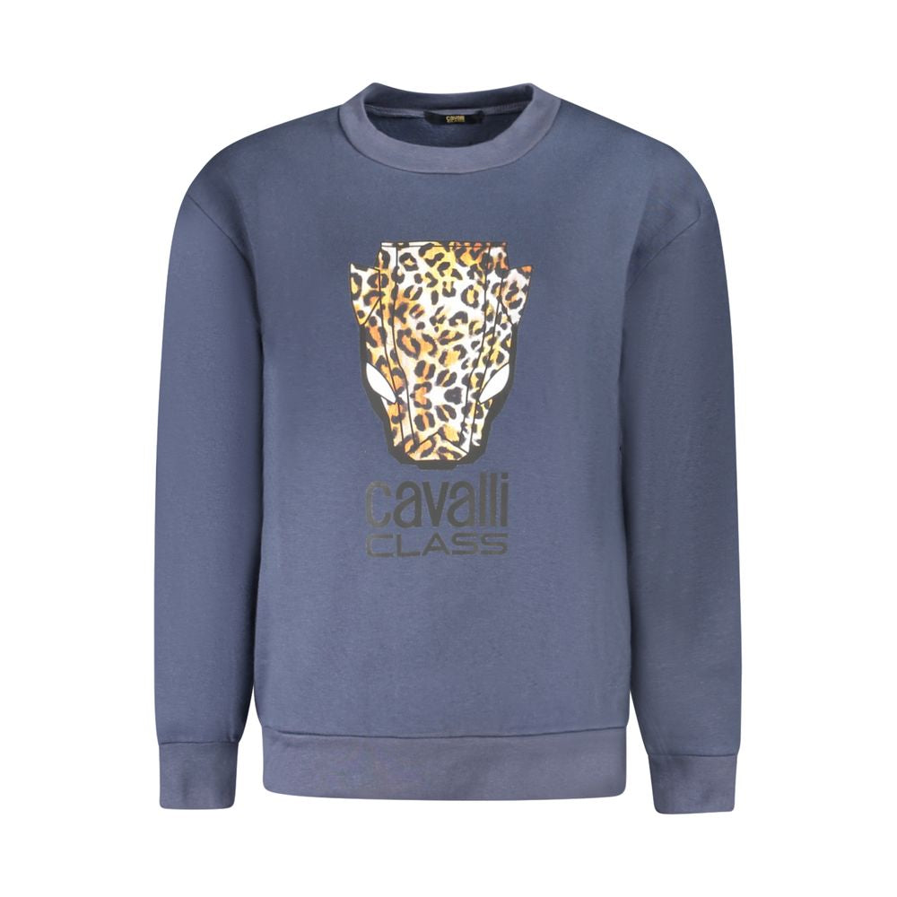 Cavalli Class Blu Polyester Woman Sweatshirt - Luxe Nova