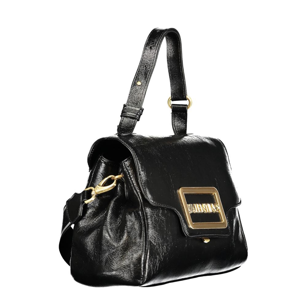 Mario Valentino Nero Polyurethane Women Handbag - Luxe Nova