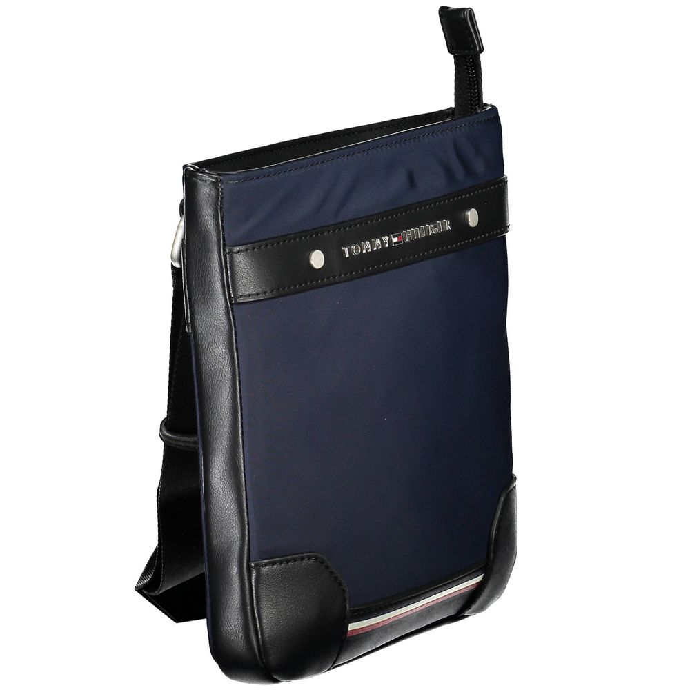 Tommy Hilfiger Blue Polyurethane Men's Shoulder Bag - Luxe Nova