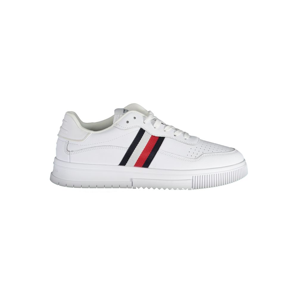 Tommy Hilfiger White Leather Men Sneaker - Luxe Nova